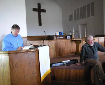 People in a church