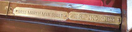 Brass plate with names
