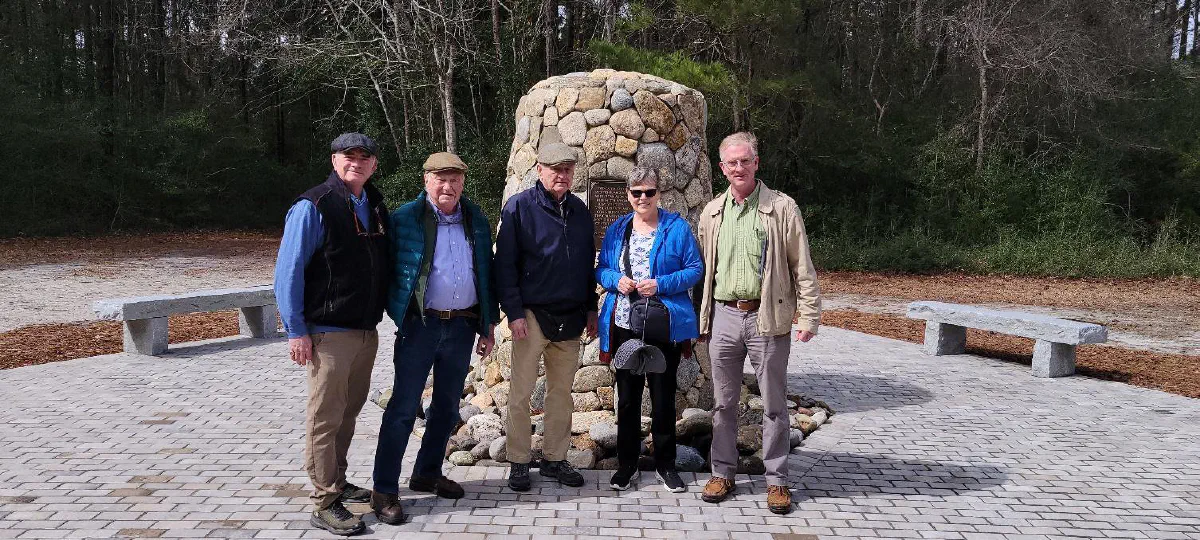 NCPHS members at the Scottish Immigration Memorial Cairn