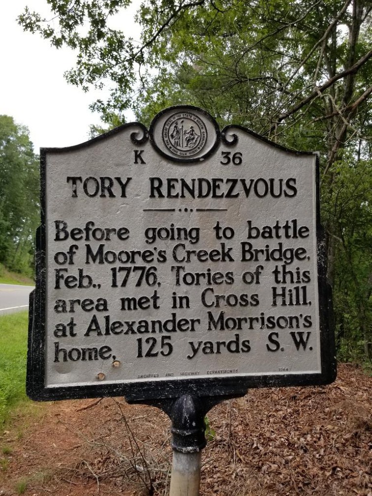 Tory Rendezvous marker near Carthage